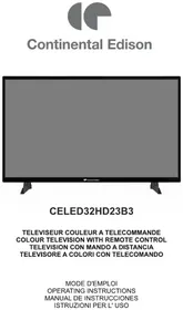 Notice CONTINENTAL EDISON CELED32HD23B3 Televisione