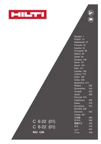 Notice HILTI TE 422 Hamer