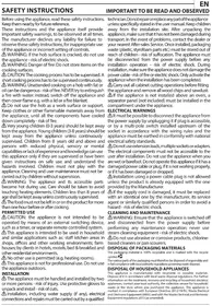 Notice WHIRLPOOL AKT 801NE Plīts