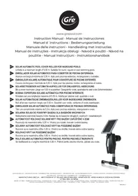 Notice GRE SCR55 Enrouleur solaire pour piscine