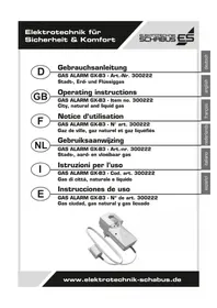 Notice Schabus GXB3 Détecteur de gaz