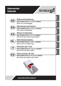 Notice Schabus GXB1PRO Détecteur de gaz