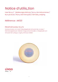 Notice LIVOO AR321 Radio-réveil