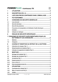 Notice PowerPlus POWPB40400 Polisseuse