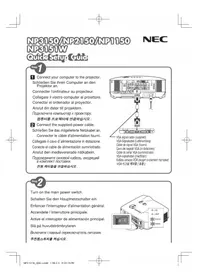 Notice NEC NP2150 Projecteur