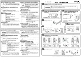 Notice NEC PX2201UL Projecteur