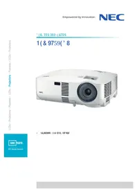 Notice NEC VT59 Projecteur
