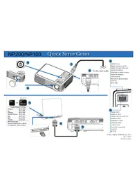 Notice NEC NP200A Projecteur