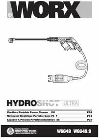 Notice WORX WG649.9 Nettoyeur haute pressio