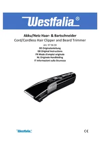 Notice Westfalia 979659 Tondeuse