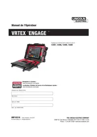 Notice LINCOLN ELECTRIC VRTEX ENGAGE Appareil de soudage