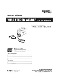 Notice LINCOLN ELECTRIC EASY MIG 180 Welding machine