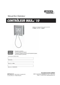 Notice LINCOLN ELECTRIC MAXSA 10 CONTROLLER Contrôleur industriel