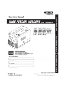Notice LINCOLN ELECTRIC EASY MIG 140 Welding machine
