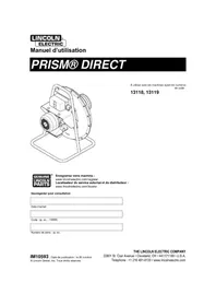 Notice LINCOLN ELECTRIC PRISM DIRECT Souffleur industriel
