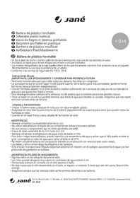 Notice JANE BATHTUB Baignoire gonflable