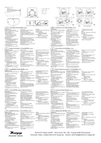 Notice Kopp INFRACONTROL 2002 Commutateur