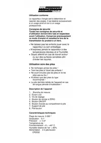Notice Brüder Mannesmann M81220 équipements de mesure