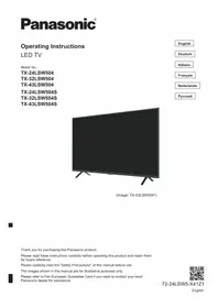 Notice PANASONIC TX32LSW504 Телевизор