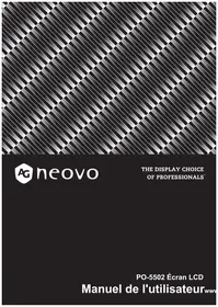Notice AG Neovo PO5502 Moniteur