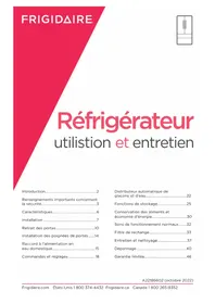 Notice FRIGIDAIRE GRMG2272CF Réfrigérateur