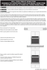 Notice FRIGIDAIRE WOMC3TRIMDSS Four encastrable