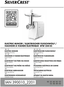 Notice SILVERCREST SFW 350 E5 Kødhakker