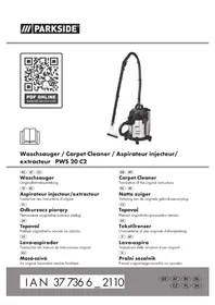 Notice PARKSIDE PWS 20 C2 Aspirateur