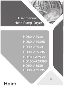Notice HAIER HD90A3939R Tumble drier
