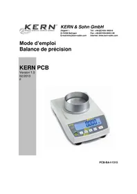 Notice Kern PCB 3503 Balances de cuisine