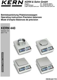 Notice Kern 44049N Küchenwaagen