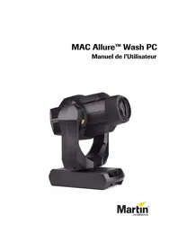 Notice MARTIN MAC ALLURE WASH PC Éclairage