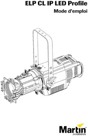 Notice MARTIN ELP CL IP LED PROFILE Éclairage