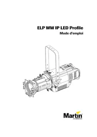 Notice MARTIN ELP WW IP LED PROFILE Éclairage