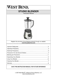 WestBend 6550 - Blender