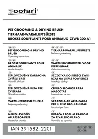 Notice ZOOFARI ZTWB 300 A1 Brosse pour animaux