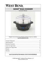 WestBend 86675 - Cocedor de huevos