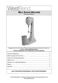 WestBend IC13888WB - Milk frother