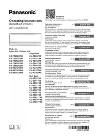 Notice PANASONIC CUTZ50ZKE κλιματιστικό