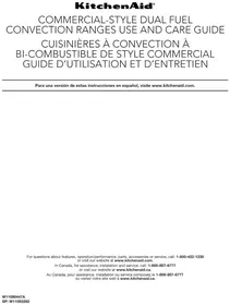 KITCHENAID KDRS463VBK - Cuisinière