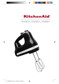 Notice KITCHENAID KHM512CB Batteur électrique
