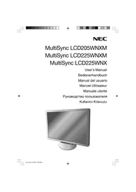 Notice NEC MULTISYNC LCD225WNX Monitor