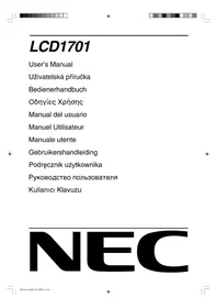 Notice NEC LCD1701 Moniteur