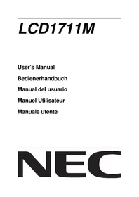 Notice NEC LCD 1711M Moniteur