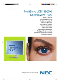 Notice NEC SPECTRAVIEW 1990P Moniteur