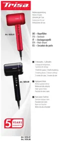 Notice TRISA ULTRA IONIC PRO 1050.81 Sèche-linge