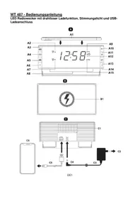 Notice TECHNOLINE WT 487 Radio-réveil