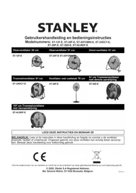 Notice STANLEY ST12FE Ventilateur