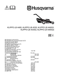 Notice HUSQVARNA KLIPPO LB 453SQ Elektrinė vejapjovė