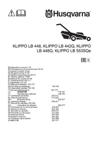 Notice HUSQVARNA KLIPPO LB 448Q Elektrinė vejapjovė